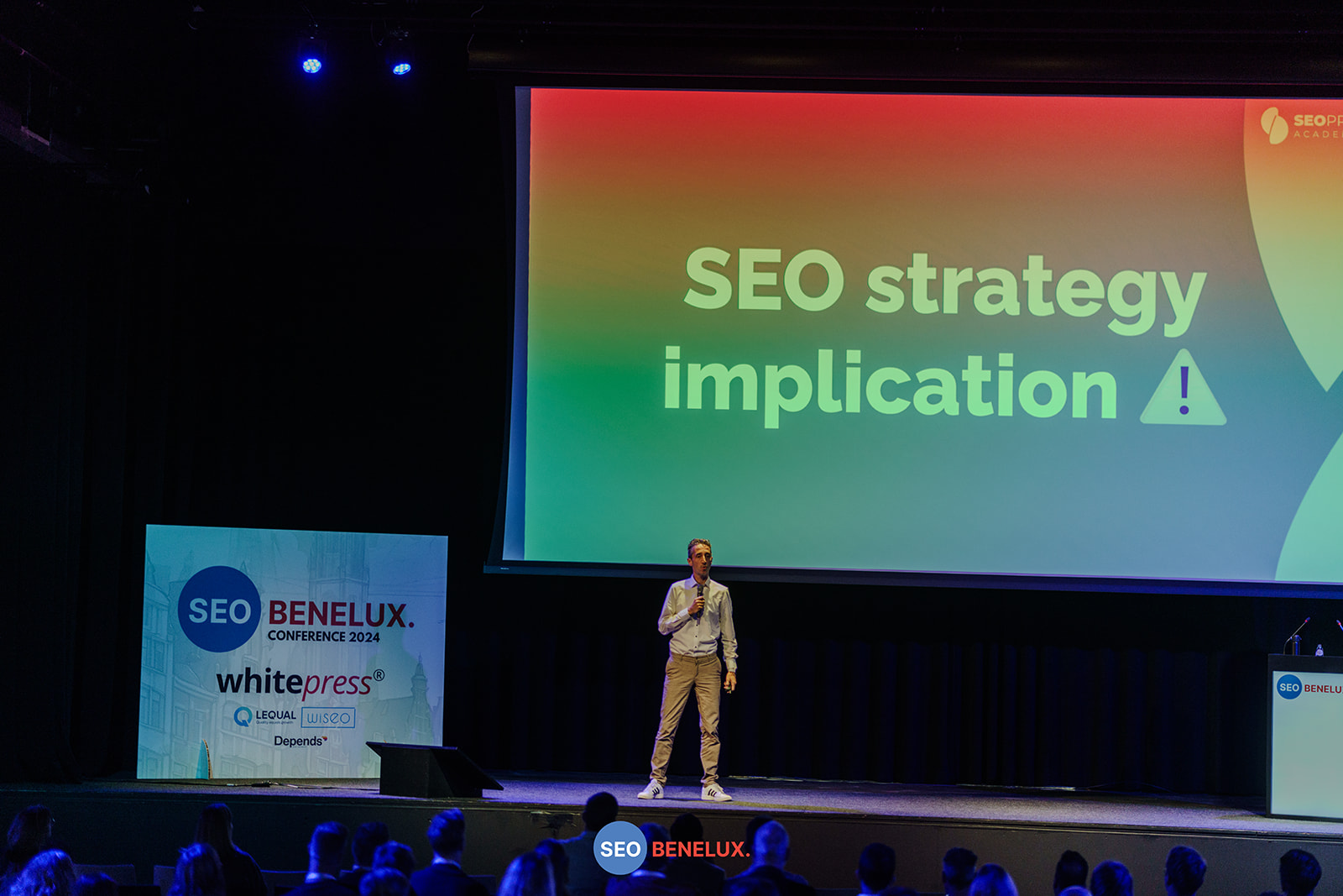 Eduard Blacquière presenteert op de SEO Benelux conference 2024